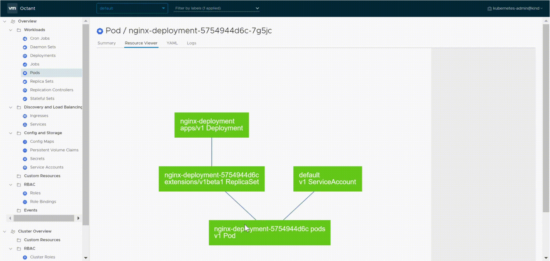 Octant's Resource Viewer